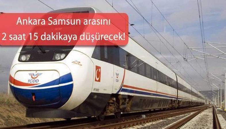 Ankara Samsun Yüksek Hızlı Tren Hattı Geliyor