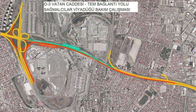 Sağmalcılar Viyadüğünde Bakım Çalışmaları Başlıyor