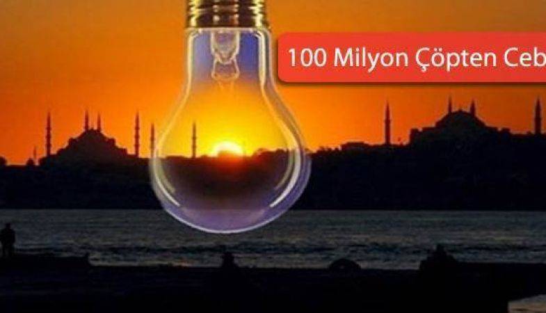 İstanbul’da 800 Bin Konutun Elektriği Çöpten